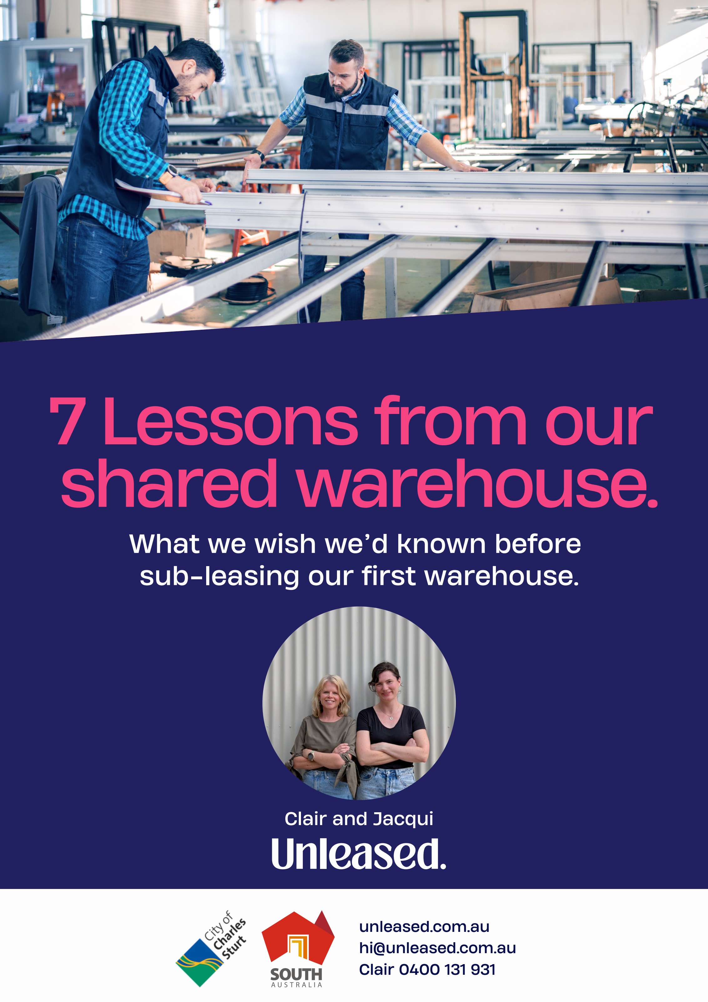 Cover of the guide: 7 Lessons from our shared warehouse